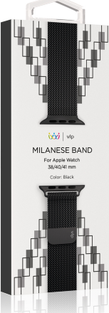 Ремешок для умных часов VLP Milanese для Apple Watch 38|40|41 Черный