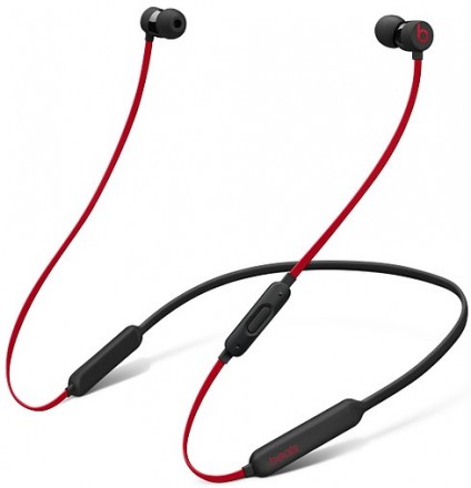 Беспроводные наушники с микрофоном Beats BeatsX Earphones  Bluetooth с ободом black-red (MRQA2ZE/A)