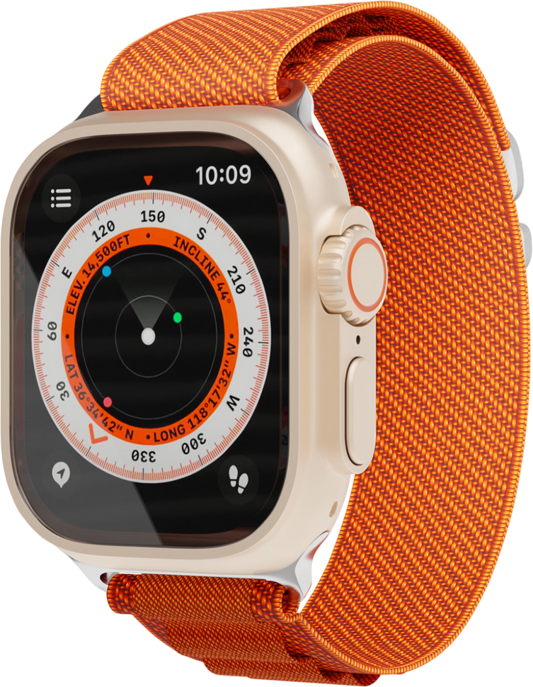 Ремешок для умных часов VLP Extreme Band для Apple Watch 42|44|45|49mm Оранжевый Ремешок для умных часов VLP Extreme Band для Apple Watch 42|44|45|49mm Оранжевый