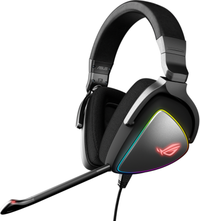 Игровая гарнитура Asus Rog Delta проводная Black