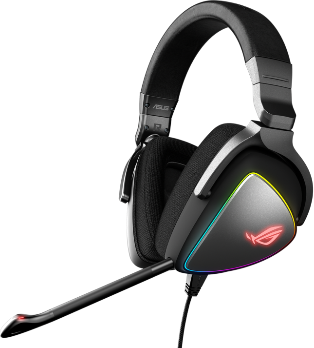 Игровая гарнитура Asus Rog Delta проводная Black