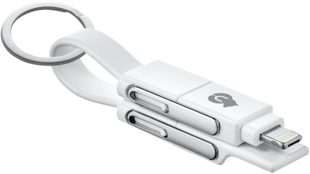 Дата-кабель uBear Life 6 in 1 брелок White