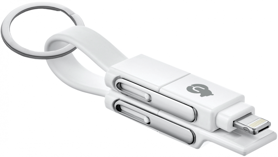 Дата-кабель uBear Life 6 in 1 брелок White