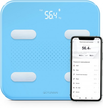 Умные весы Yunmai S Blue