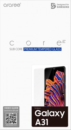 Стекло защитное Araree Samsung Galaxy A31 прозрачное (GP-TTA315KDATR)