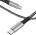 Дата-кабель Akai CE-474GR Type-C - Type-C текстильная оплетка Серый