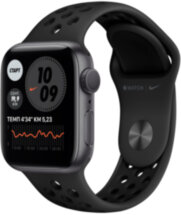 Часы Apple Watch Nike Series 6 GPS 40мм корпус из алюминия серый космос + ремешок черный (M00X3RU/A)
