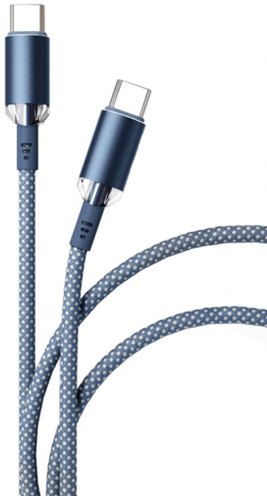 Дата-кабель VLP Diamond Cable USB C-USB C 1.2 м Темно-синий Дата-кабель VLP Diamond Cable USB C-USB C 1.2 м Темно-синий