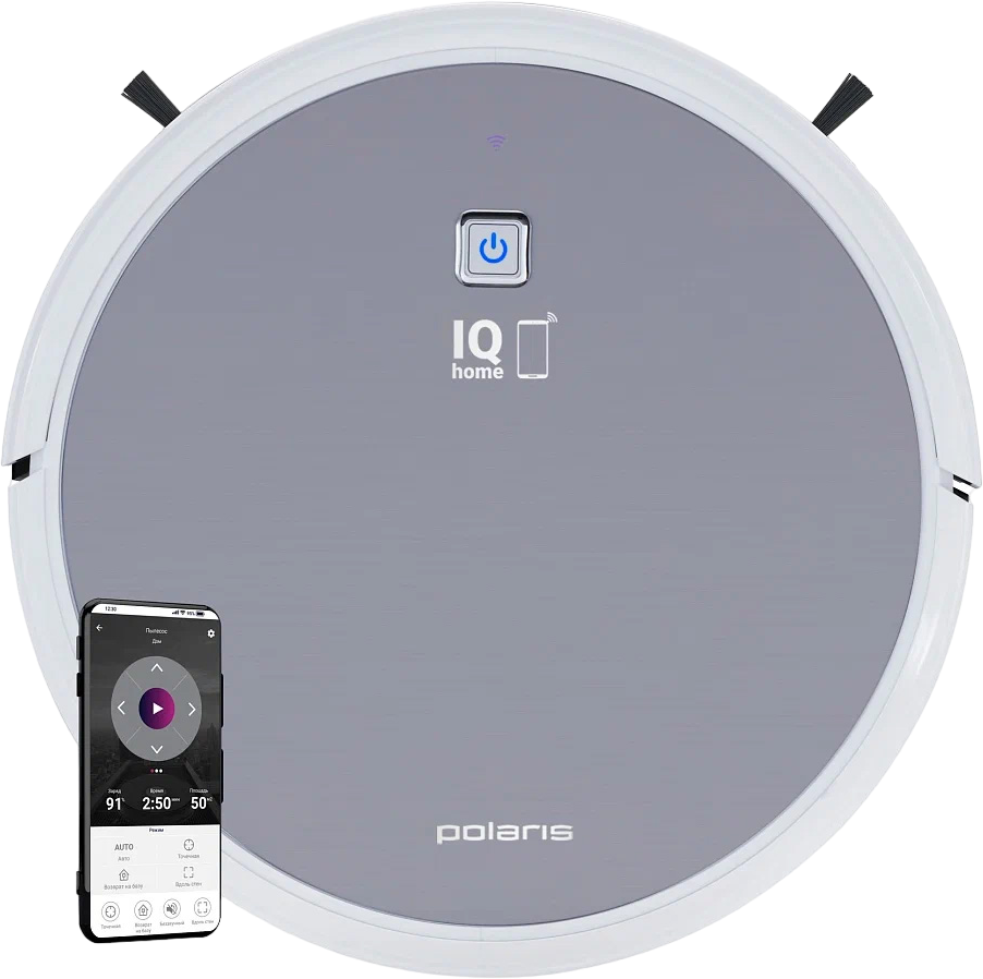 Робот-пылесос Polaris PVCR 4105 WI-FI IQ Home Aqua Серебряный Робот-пылесос Polaris PVCR 4105 WI-FI IQ Home Aqua Серебряный