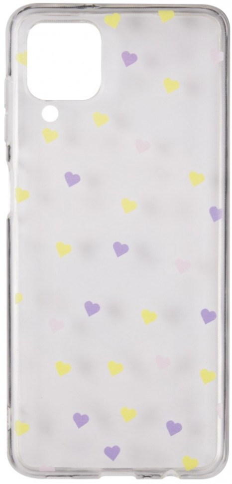 Клип-кейс RedLine Samsung Galaxy A12 принт Сердечки 01