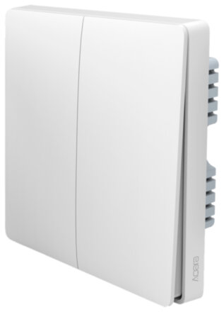 Выключатель настенный Aqara двухклавишный  White