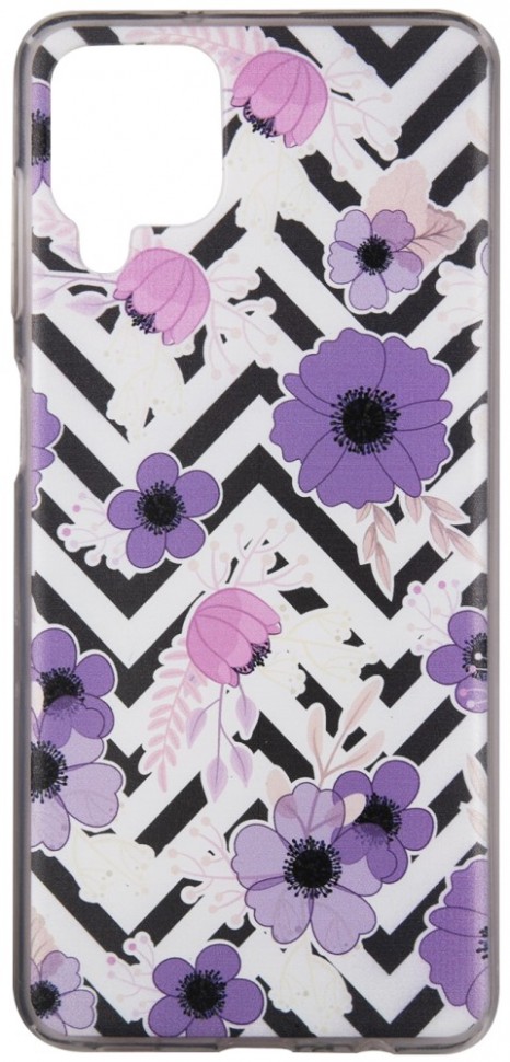 Клип-кейс RedLine Samsung Galaxy A12 принт Цветы 01