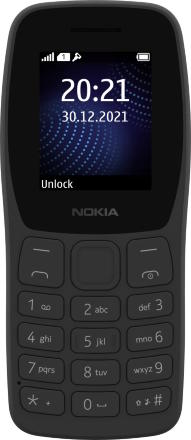 Мобильный телефон Nokia 105 (2022) Dual sim Древесный уголь