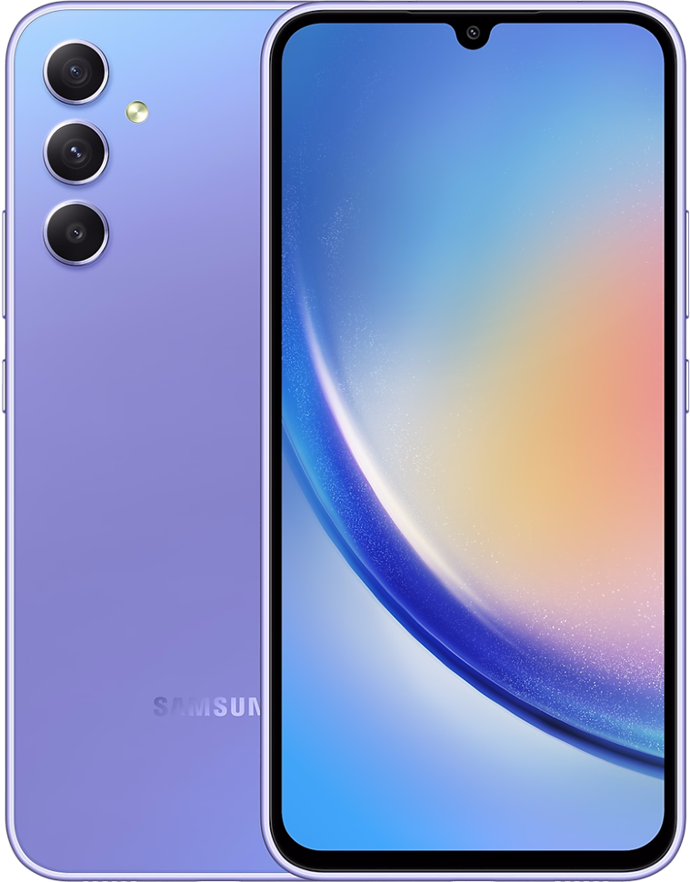 Смартфон Samsung Galaxy A34 8/256Gb 5G Лавандовый Смартфон Samsung Galaxy A34 8/256Gb 5G Лавандовый
