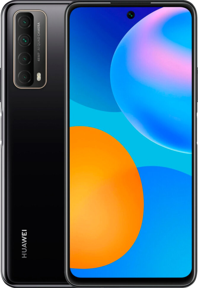 Смартфон HUAWEI P smart 2021 4/128Gb Полночный черный