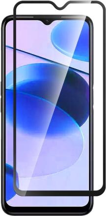 Стекло защитное Realme C33 Черная рамка