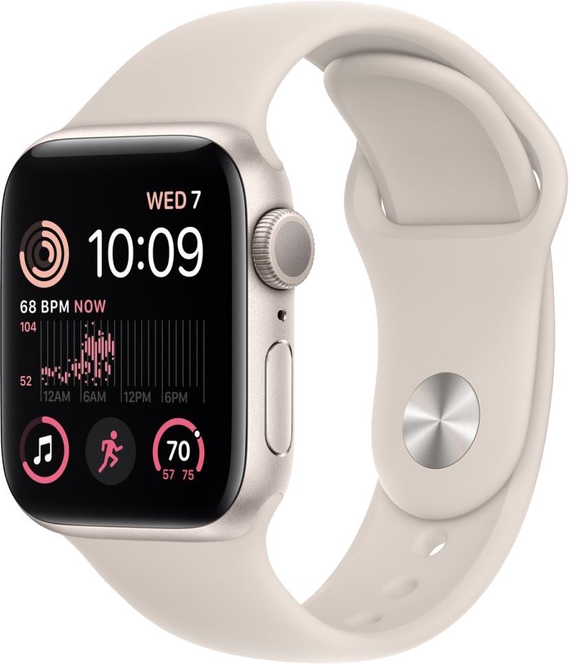 Часы Apple Watch SE 2022 GPS 40мм MNT33 корпус из алюминия сияющая звезда + ремешок Сияющая звезда