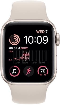 Часы Apple Watch SE 2022 GPS 40мм MNT33 корпус из алюминия сияющая звезда + ремешок Сияющая звезда