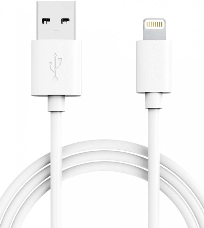 Дата-кабель MediaGadget NL-001M USB-Lightning Apple MFI 1м White Дата-кабель MediaGadget NL-001M USB-Lightning Apple MFI 1м White