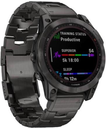 Часы Garmin Fenix 7 Sapphire Solar Черные