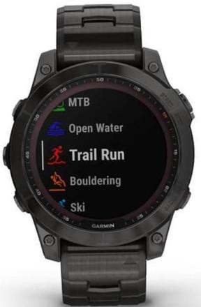 Часы Garmin Fenix 7 Sapphire Solar Черные