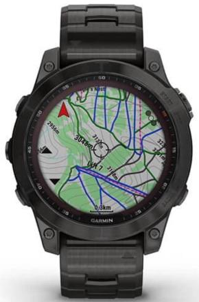 Часы Garmin Fenix 7 Sapphire Solar Черные