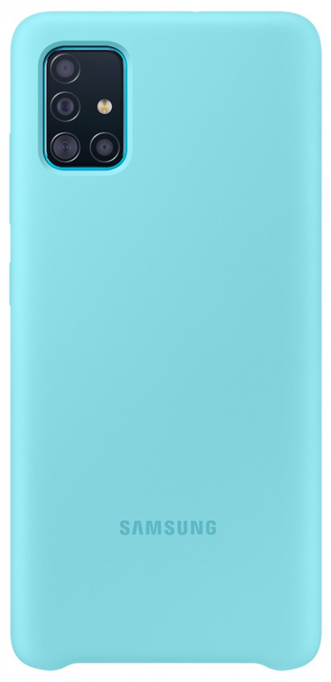 Клип-кейс Samsung Galaxy A51 силикон Blue (EF-PA515TLEGRU) Клип-кейс Samsung Galaxy A51 силикон Blue (EF-PA515TLEGRU)