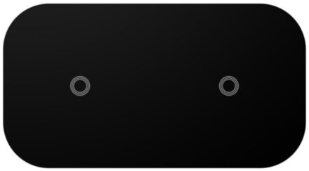 Беспроводное зарядное устройство LYAMBDA для двух телефонов LNT8-BK Black