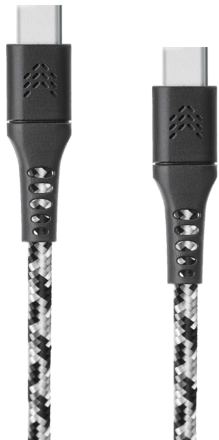 Дата-кабель Rocket Contact TPE USB-C-USB-C PD 60W 1 м Черно-белый