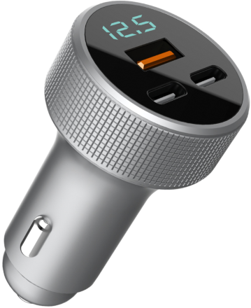 АЗУ TFN C+C+A QC/PD 78W с дисплеем Cерое