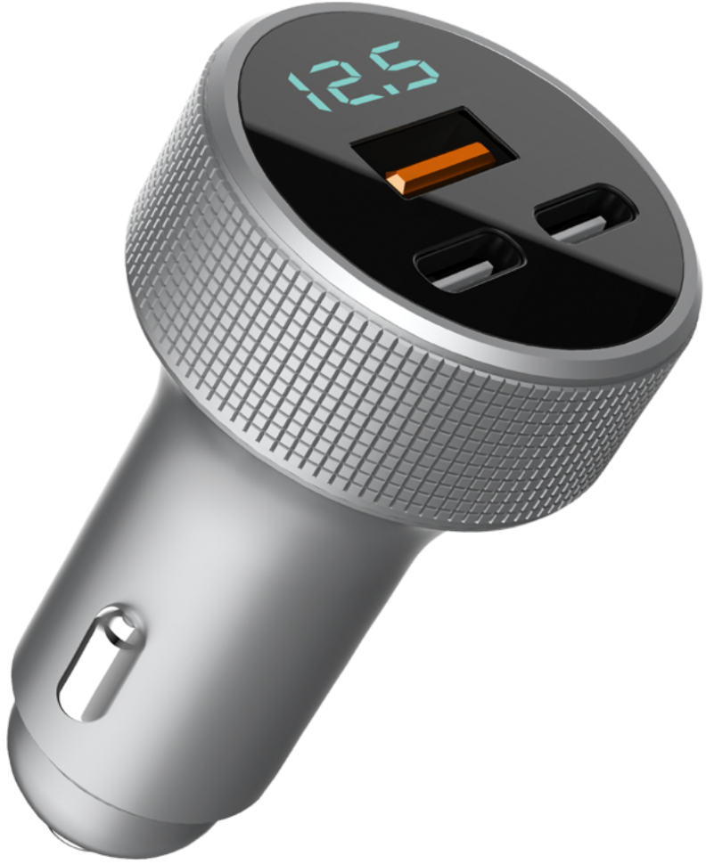 АЗУ TFN C+C+A QC/PD 78W с дисплеем Cерое АЗУ TFN C+C+A QC/PD 78W с дисплеем Cерое