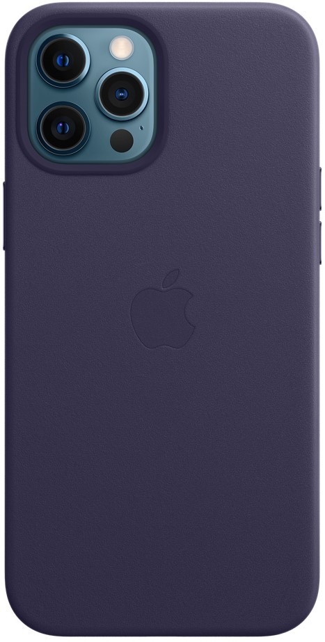 Клип-кейс Apple iPhone 12 Pro Max MagSafe кожаный темно-фиолетовый (MJYT3ZE/A)