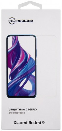 Стекло защитное RedLine Xiaomi Redmi 9 прозрачное