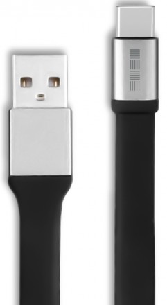 Дата-кабель InterStep Type-C с холдером Black