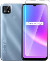 Стекло защитное Borasco Hybrid Glass (Экран+Камера) Realme C25s прозрачное