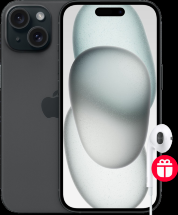 Смартфон Apple iPhone 15 256Gb eSIM + SIM Черный