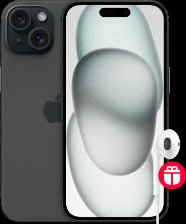 Смартфон Apple iPhone 15 256Gb eSIM + SIM Черный