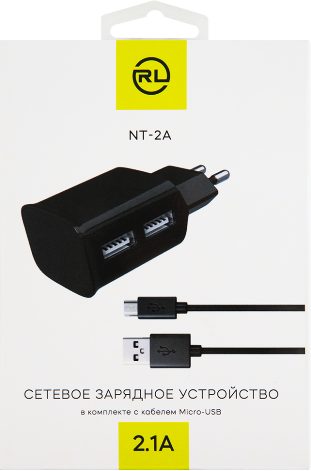 СЗУ RedLine NT-2A 2xUSB 2.1A + дата-кабель microUSB Black СЗУ RedLine NT-2A 2xUSB 2.1A + дата-кабель microUSB Black