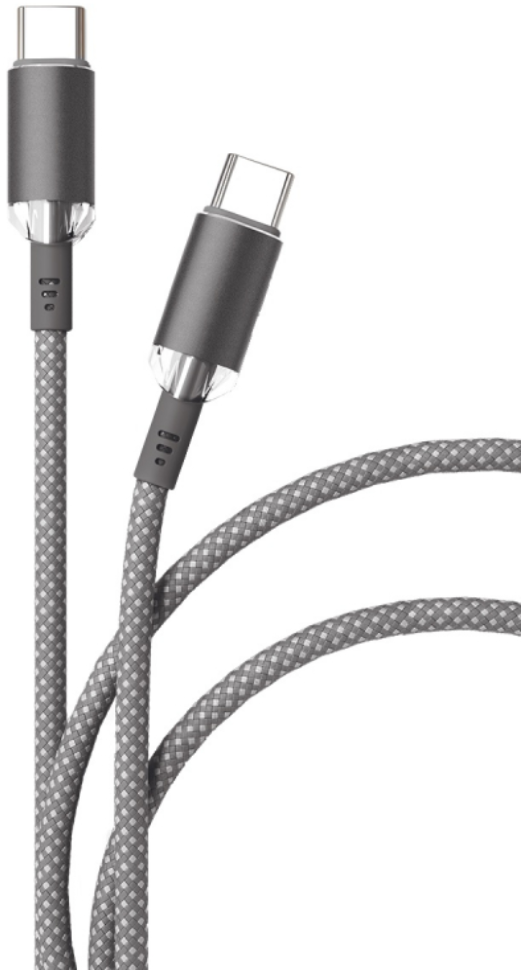 Дата-кабель VLP Diamond Cable USB C-USB C 1.2 м Серый Дата-кабель VLP Diamond Cable USB C-USB C 1.2 м Серый