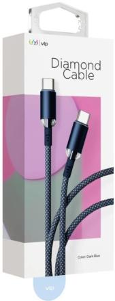 Дата-кабель VLP Diamond Cable USB C-USB C 1.2 м Серый