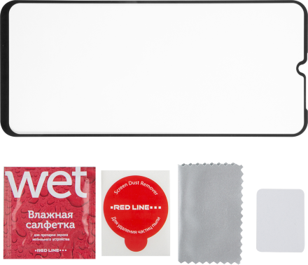 Стекло защитное RedLine Tecno Spark Go 2022 черная рамка