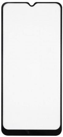 Стекло защитное RedLine ZTE Blade A51 черная рамка