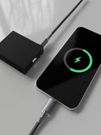 Внешний аккумулятор VLP B-Energy 10000 mAh 30 W USB-C+USB-A Черный