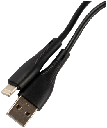 Дата-кабель UNBROKE Fika USB-Lightning 1 метр до 2A черный