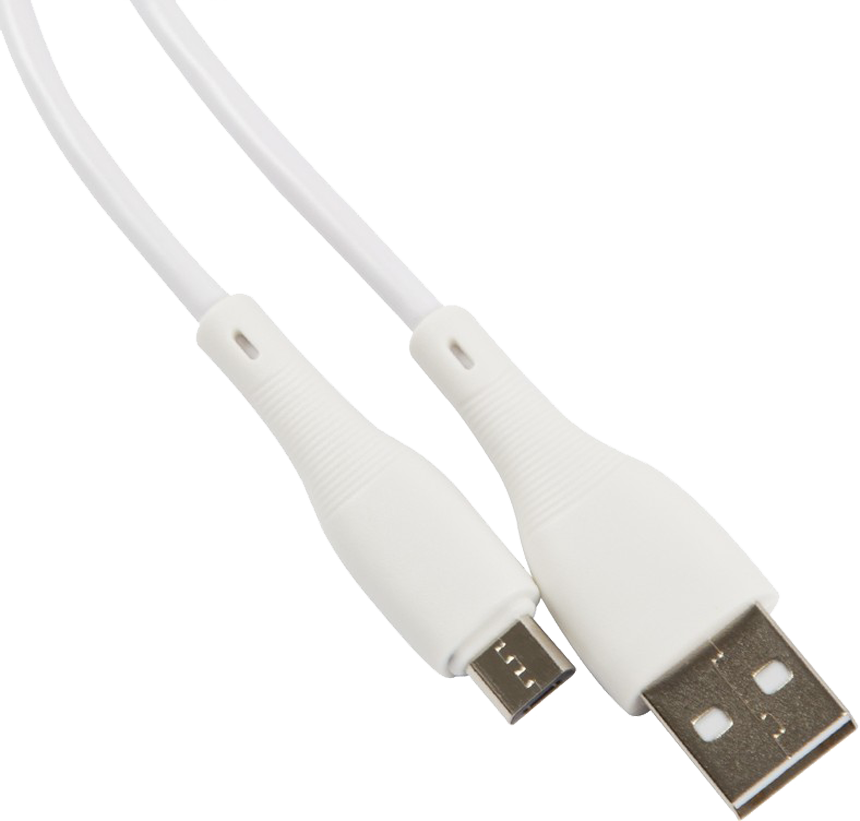 Дата-кабель UNBROKE Fika USB-MicroUSB 1 метр до 2A Белый Дата-кабель UNBROKE Fika USB-MicroUSB 1 метр до 2A Белый