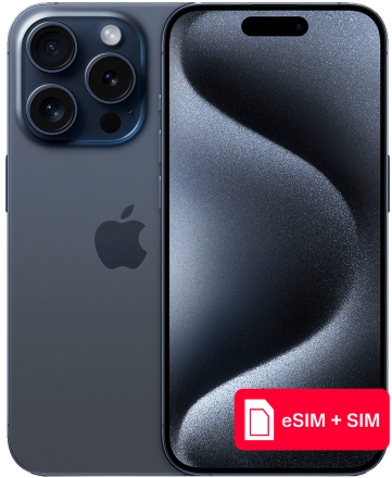 Смартфон Apple iPhone 15 Pro 512Gb eSIM + SIM Синий титан