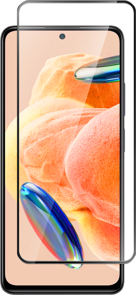 Стекло защитное для Xiaomi Redmi Note 12 Pro Черная рамка Стекло защитное для Xiaomi Redmi Note 12 Pro Черная рамка