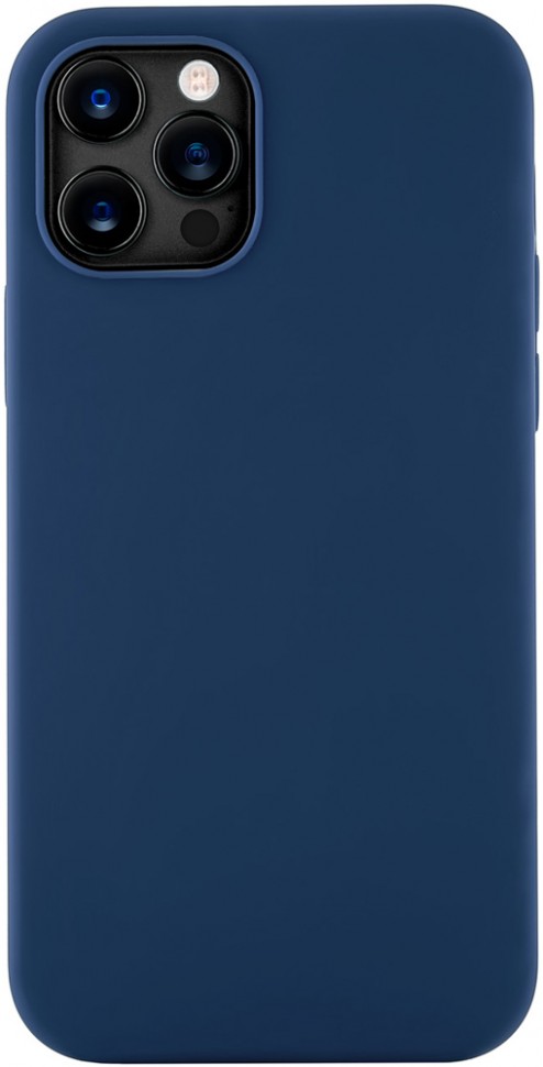 Клип-кейс uBear iPhone 12 Pro Max liquid силикон Blue