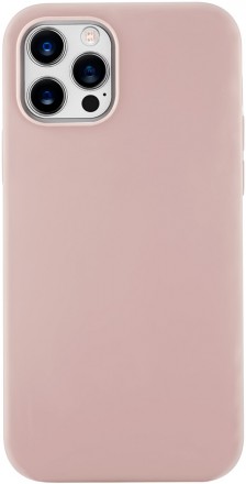 Клип-кейс uBear iPhone 12 Pro Max liquid силикон Pink