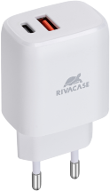 СЗУ Rivacase PS 4117 W00 Type-C PD 20W QC 3.0 Белое